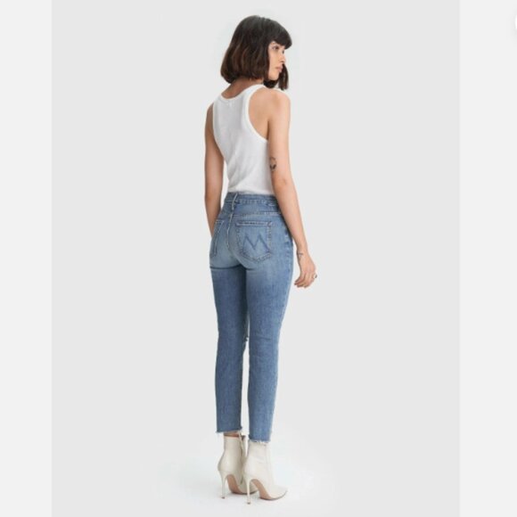 Mother Denim Looker Ankle Step Fray, Exposed Secret Sister, Size 33 - Picture 3 of 7